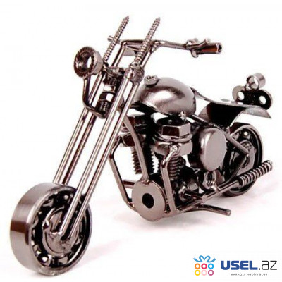 Souvenir metal model of a motorcycle